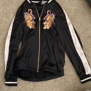 H&M tiger embroidered jacket